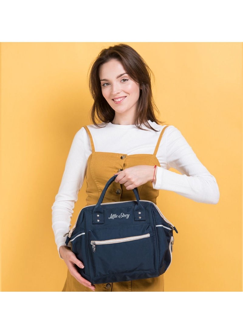 Little Story - Ace Diaper Bag - Blue - Image 1