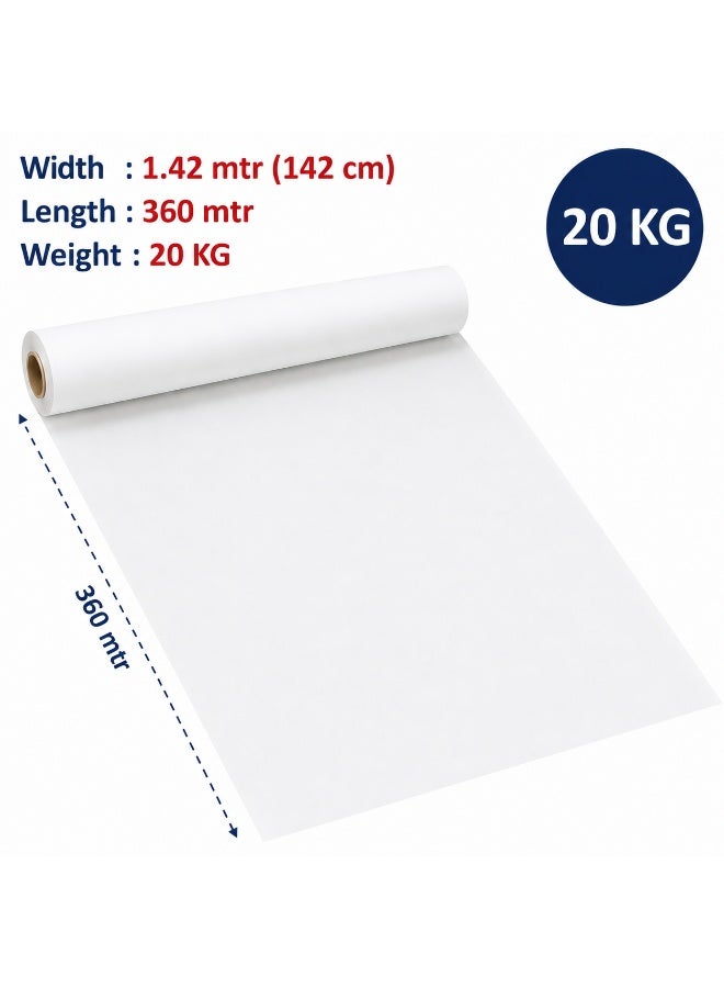 Houzi Disposable Sufra Roll Plastic Table Cover, 142cm x 360m, 20kg - Image 1