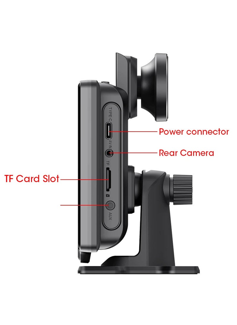 Generic - 10.26 inch touch screen car multimedia Wi-Fi video player wireless screen for all types of cars and trucks for Android devices front 4K and rear camera ,With Siri/Google voice commands - Image 1