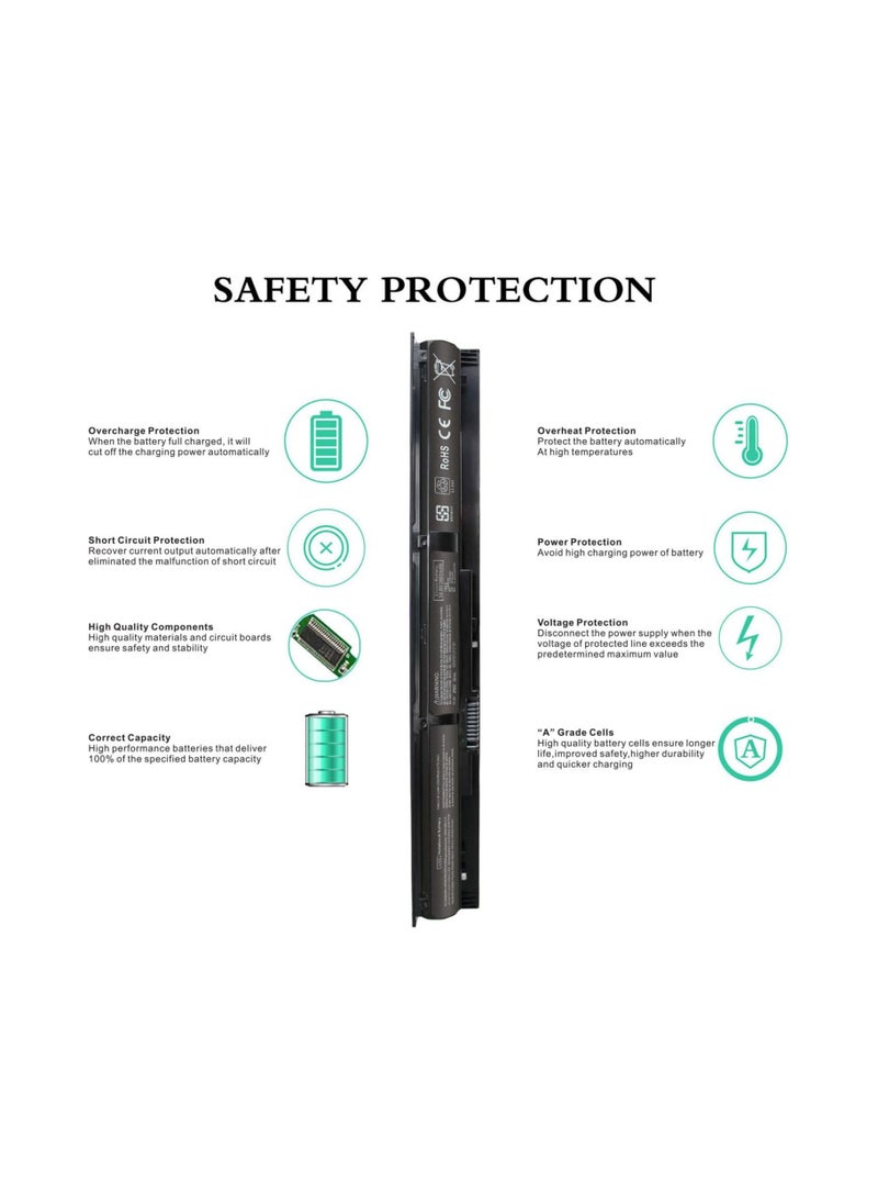 Generic - vi04 vi04048 Notebook Battery for HP 756743-001 756744-001 756745-001 756478-421 ProBook 440 G2 450 G2 HP Envy 14 15 17 Series 15t-k100 15t-k200 17t-k000 - Image 1