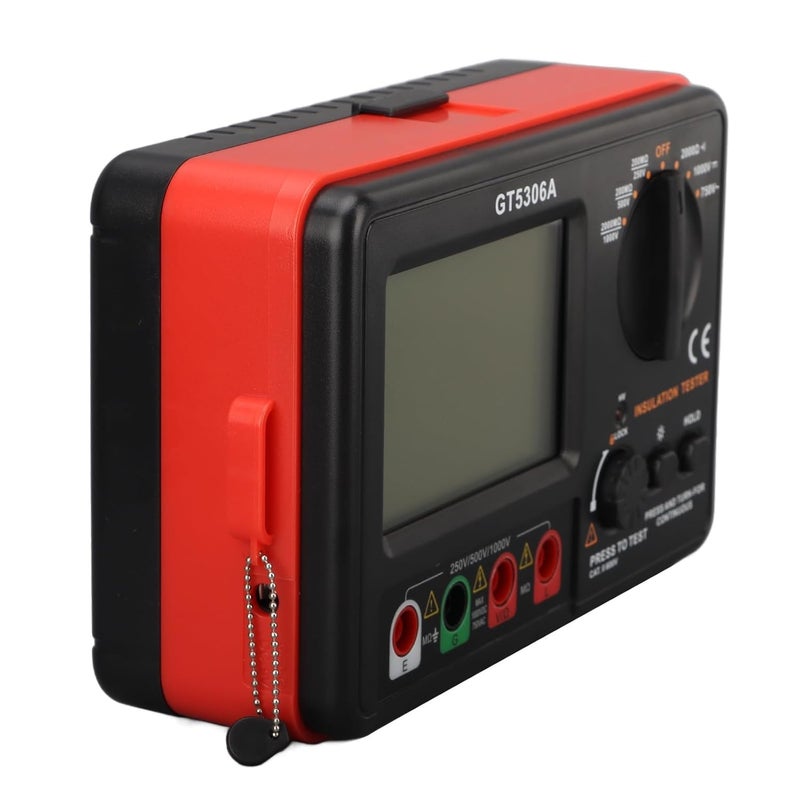 Megohmmeter Insulation Tester, Digital Insulation Tester Megohmmeter Multifunctional, Large LCD Backlit, Electriccircuittestingdevice - Image 1