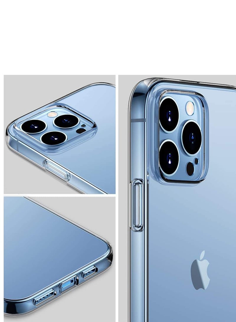 iPhone 14 Pro Case Cover Crystal Clear Shockproof Thin Silicone Yellowing-Resistant Slim Transparent Phone Case for Apple iPhone 14 Pro (6.1 inch) Clear - Image 3