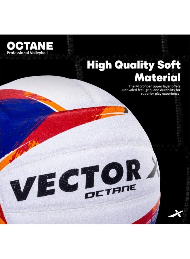 فيكتور أكس Vector X Octane Pu Pasted Japanes Microfiber PU 18 Pannels Premium Match Volleyball - Image 4