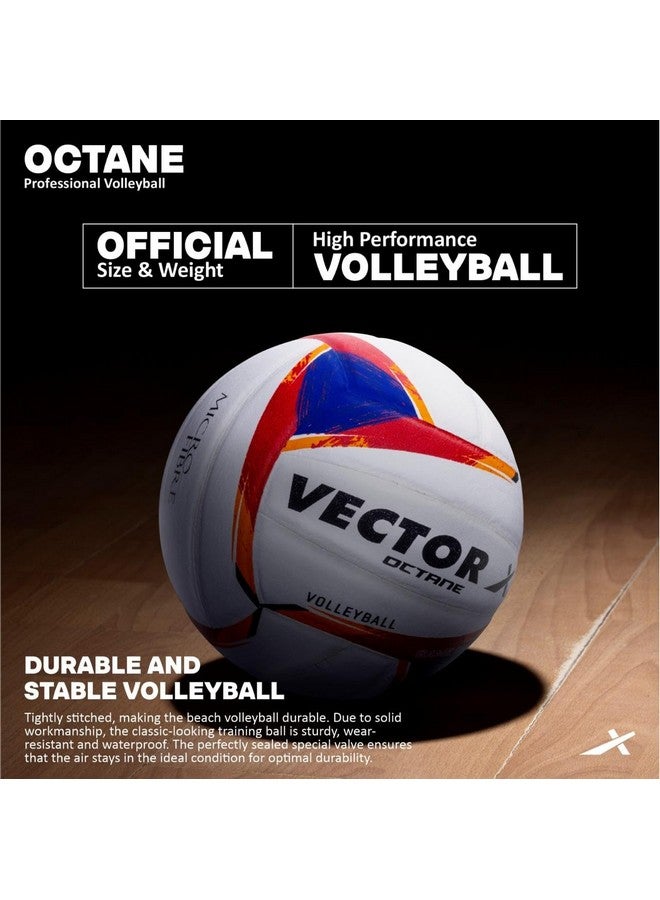 فيكتور أكس Vector X Octane Pu Pasted Japanes Microfiber PU 18 Pannels Premium Match Volleyball - Image 3