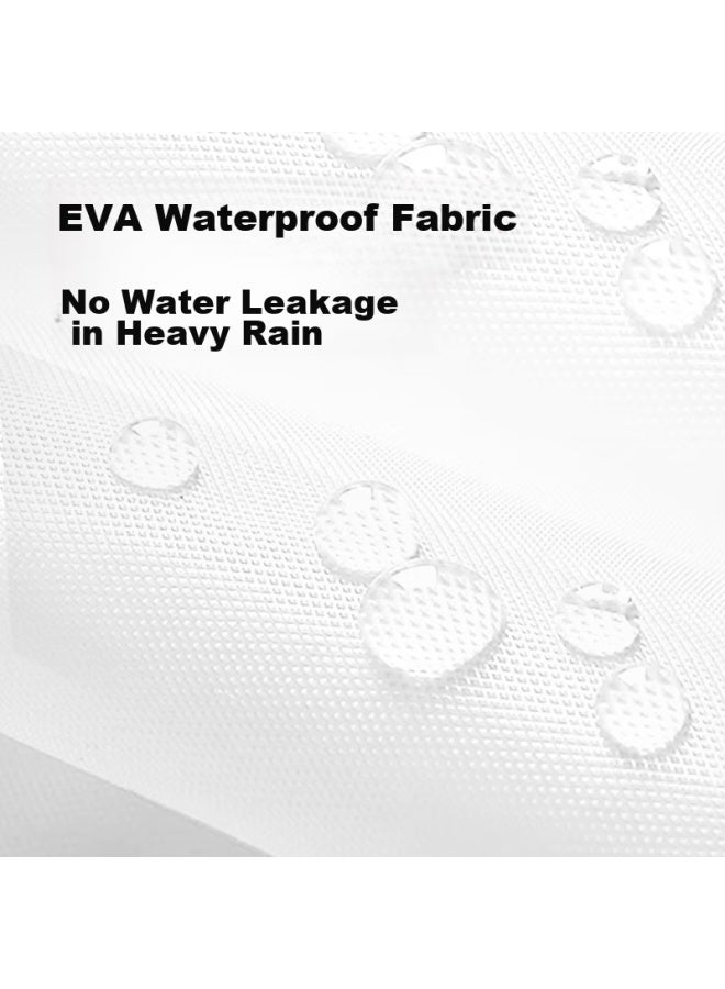 Silayi Siliyi Adult Raincoat, Disposable Rain Poncho, Semi-transparent, Long Style With Hood, Thickened Cycling Raincoat, 3-pack - Image 4