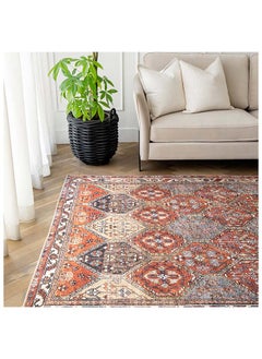 KNOT HOME Vince Rosso 170 x 110 cm Carpet Knot Home Designer Rug for Bedroom Living Dining Room Office Soft Non-slip Area Textile Decor  - Image 1