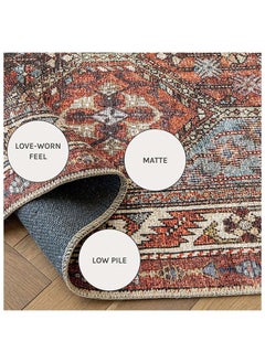 KNOT HOME Vince Rosso 170 x 110 cm Carpet Knot Home Designer Rug for Bedroom Living Dining Room Office Soft Non-slip Area Textile Decor  - Image 5