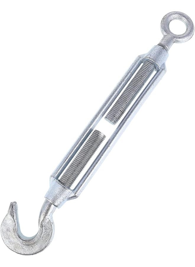X spring Tools Adjustable Hook With Ring 20Mm Stainless Steel Turnbuckle Hook Wire Rope Tensioner Silver 20Mm K20459  - Image 1