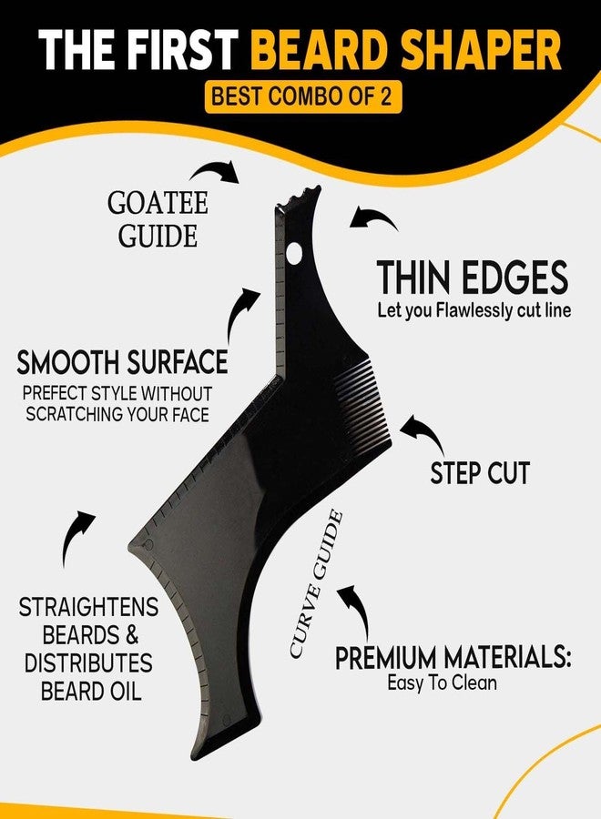 Kabello Beard Comb Men Beard Shaper Tool For Home And Saloon Use Pack Of 1(M4) - Image 3