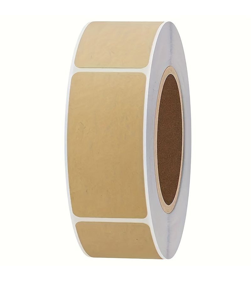 Self Adhesive Kraft Paper Labels 25x50mm Rectangle 1 Roll - Image 5