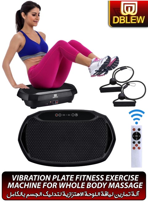 3D Vibration Plate Whole Body Exercise Machine Oscillation Pulsation Motion Platform Weight Loss Shaping ABS Toning Fitness Workout Pain Relief Muscles Massager Tissues Home Gym Burn Calories Faster