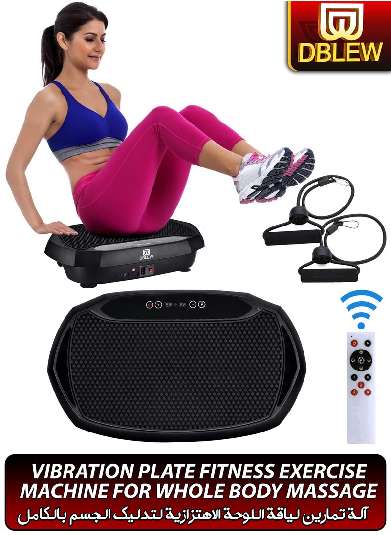 3D Vibration Plate Whole Body Exercise Machine Oscillation Pulsation Motion Platform Weight Loss Shaping ABS Toning Fitness Workout Pain Relief Muscles Massager Tissues Home Gym Burn Calories Faster