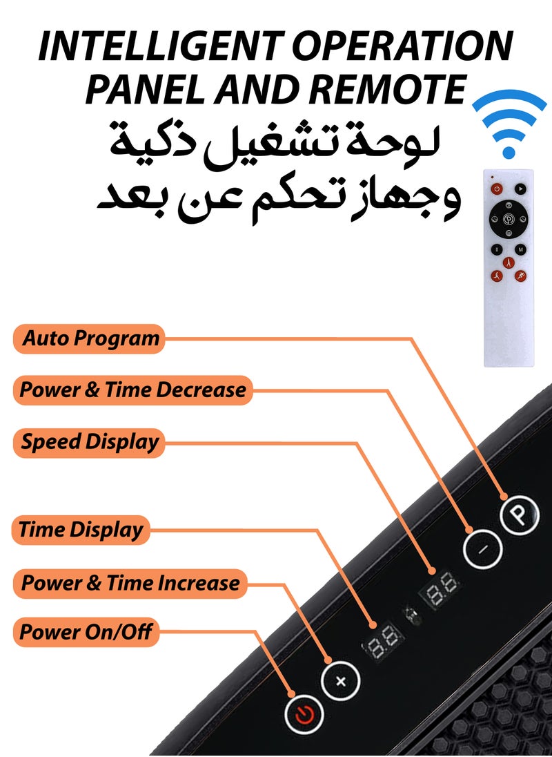 3D Vibration Plate Whole Body Exercise Machine Oscillation Pulsation Motion Platform Weight Loss Shaping ABS Toning Fitness Workout Pain Relief Muscles Massager Tissues Home Gym Burn Calories Faster