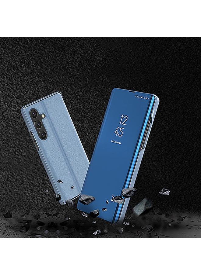 اس-توب جراب لهاتف Samsung Galaxy A06 4G، جراب هاتف جلدي أفقي قابل للطي مع حامل، مطلي بمرآة - Image 2