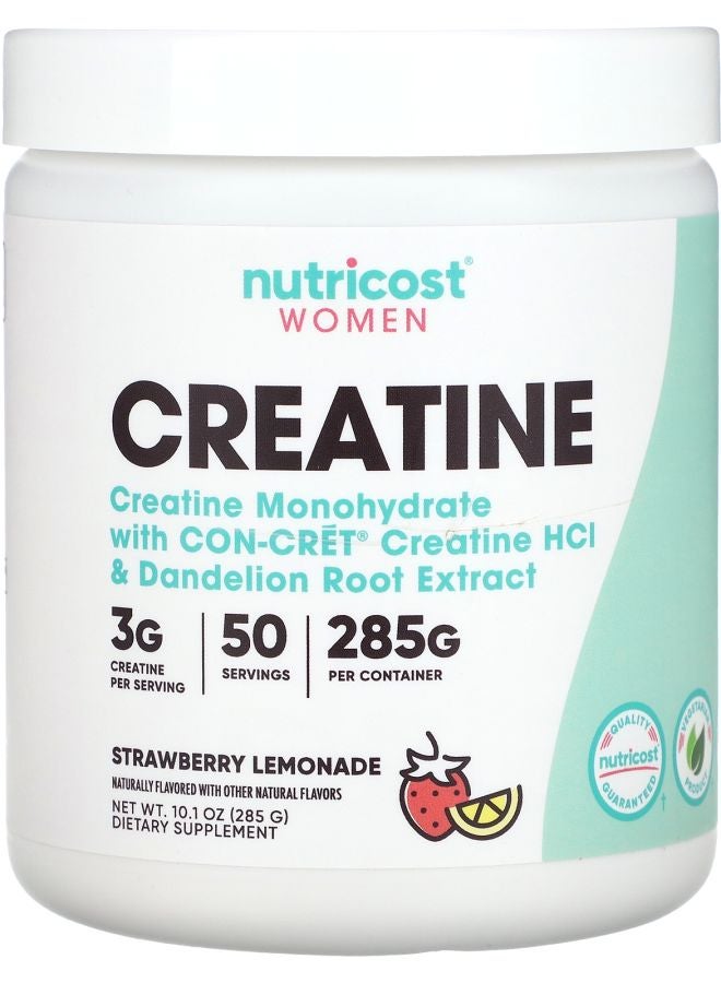 Nutricost Women Creatine Strawberry Lemonade 10.1 oz (285 g)