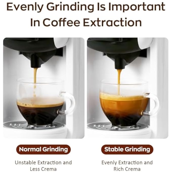 Doeek Electric Conical Burr Coffee Grinder  48 Precise Grind Settings For Espresso French Press  Home Use  Stainless Steel AntiStatic Easy Clean - Image 3