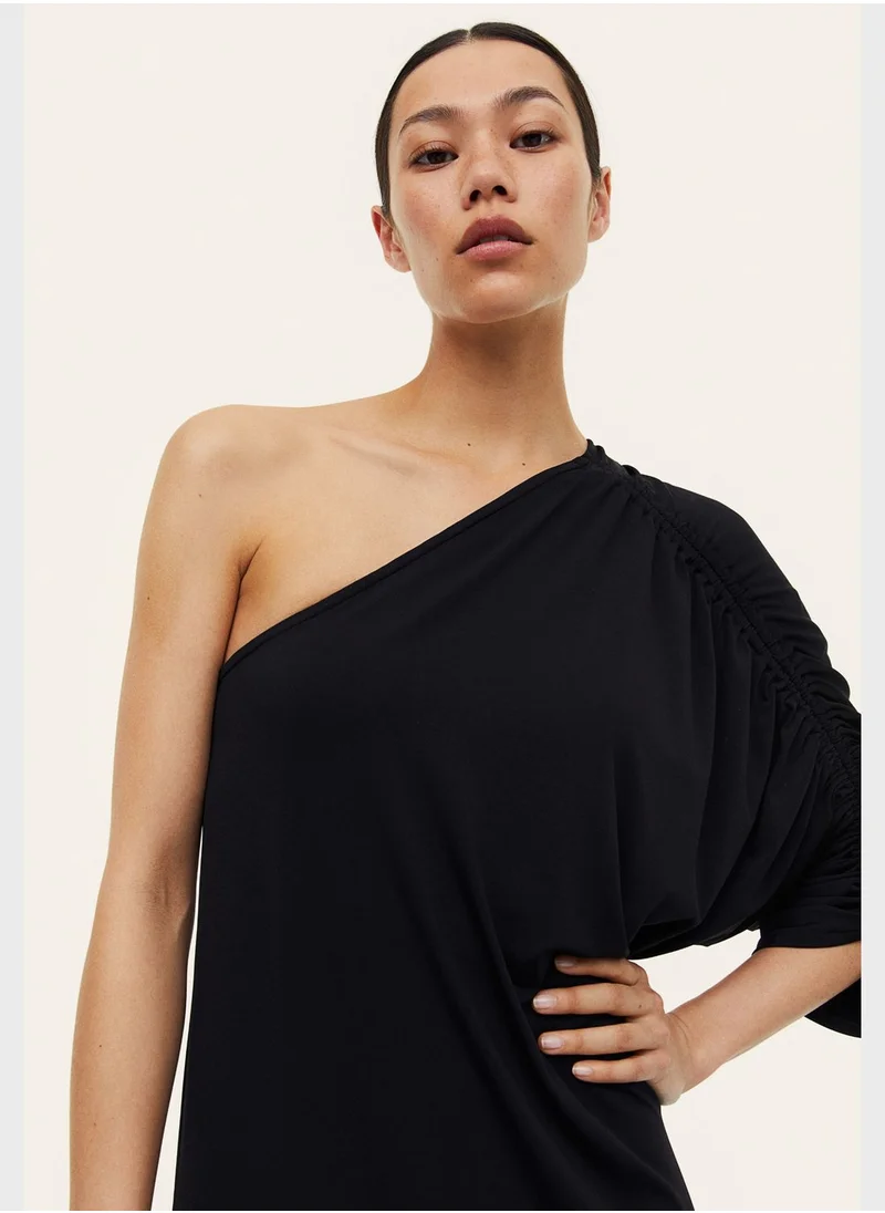 H&M One Shoulder Knitted Dress