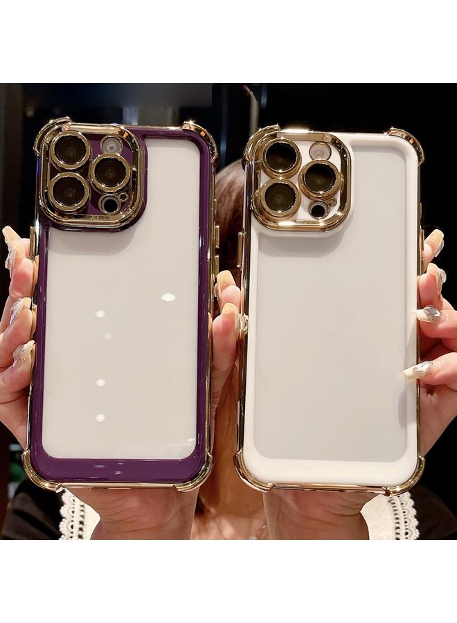 اس-توب جراب لهاتف iPhone 14 Pro، جراب هاتف هجين من مادة TPU مطلي بالبولي كربونات الفضائية ثنائي اللون - Image 3