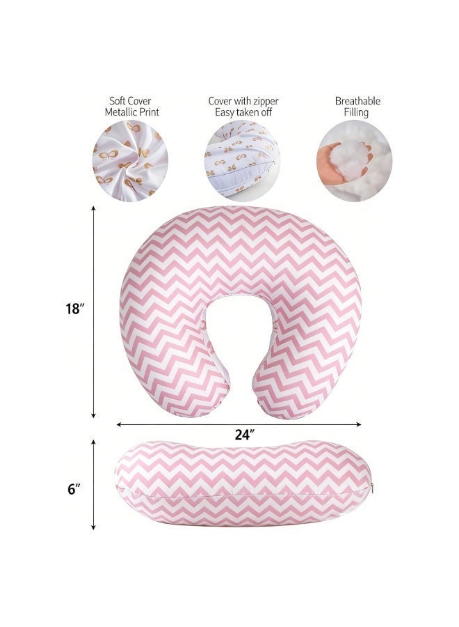 Arabest Nursing Pillow -100% Cotton Printed Kids Design -Nursing Support for Breastfeeding, Bottle Feeding, and Bonding- Size : 61 x 46 x 15cm - Image 2
