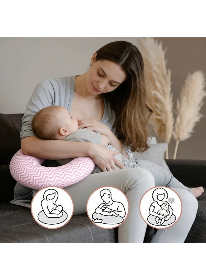 Arabest Nursing Pillow -100% Cotton Printed Kids Design -Nursing Support for Breastfeeding, Bottle Feeding, and Bonding- Size : 61 x 46 x 15cm - Image 3