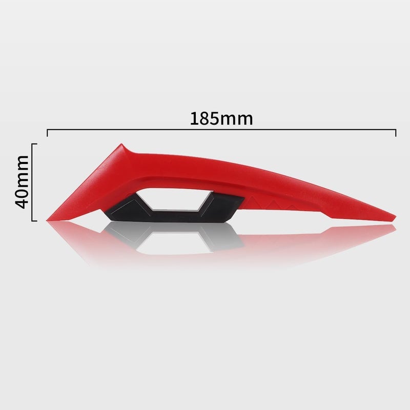 GONAMA Universal Motorcycle Side Winglet Aerodynamic Wing Spoiler Helmet Fairing Winglets Side Spoiler Deflector Air Wing Kit Aerodynamic Wing Spoiler Helmet Wings Bike Helmet Spoiler (RED) - Image 4