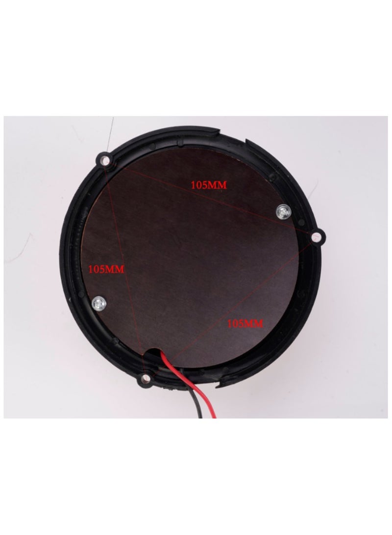 100dB High Decibel Alarm Bell 10 Inch Stainless Steel Internal Strike Type Electric Bell for Fire Alarm, Emergency Escape School[12V] - Image 3