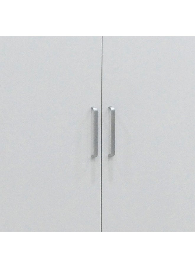 DANUBE HOME - Supreme 3-Door Wardrobe With Mirror For Hanging Clothes Extra Sturdy Rack Storage Organiser Modern Design Space Saving Cabinets For Bedroom - White - Image 1
