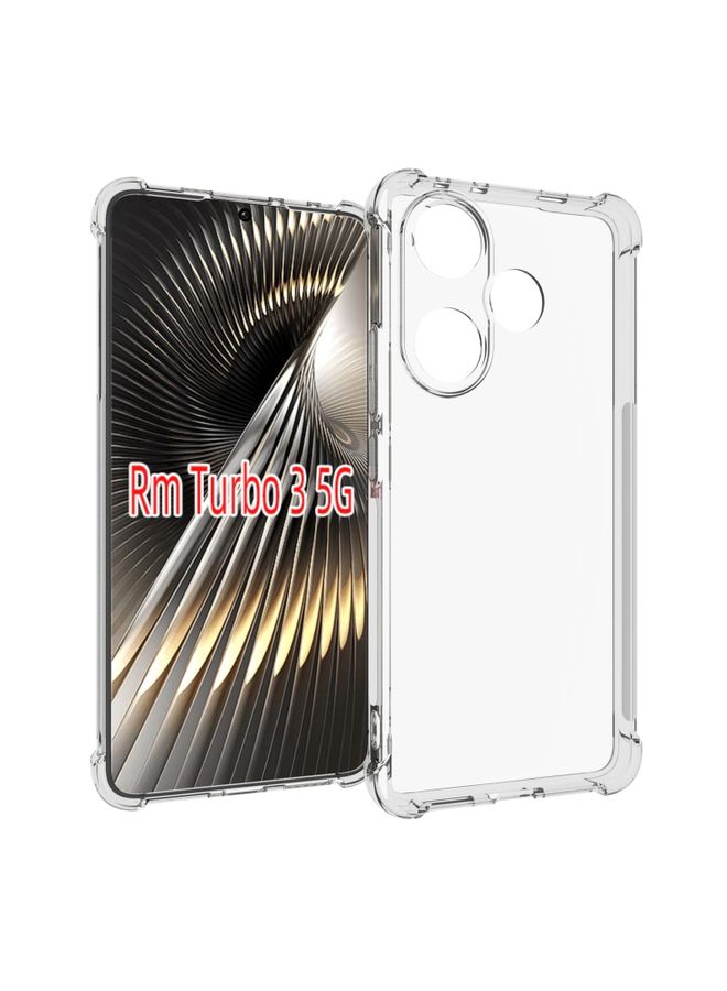 HuHa Case Cover For Xiaomi Redmi Turbo 3 Shockproof Non-slip Thickening TPU Phone Case Transparent 