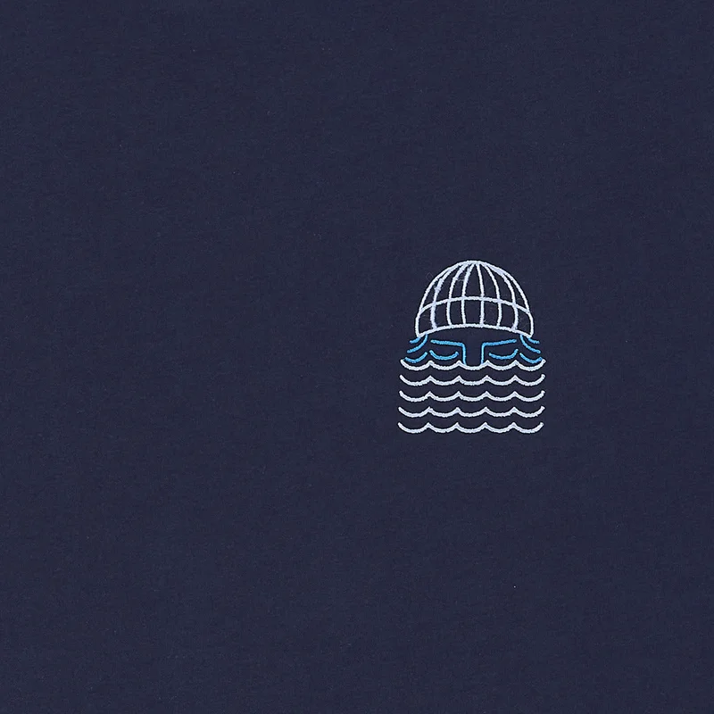 Bask in the Sun Mini to the sea Navy T-Shirt 100% Organic Cotton