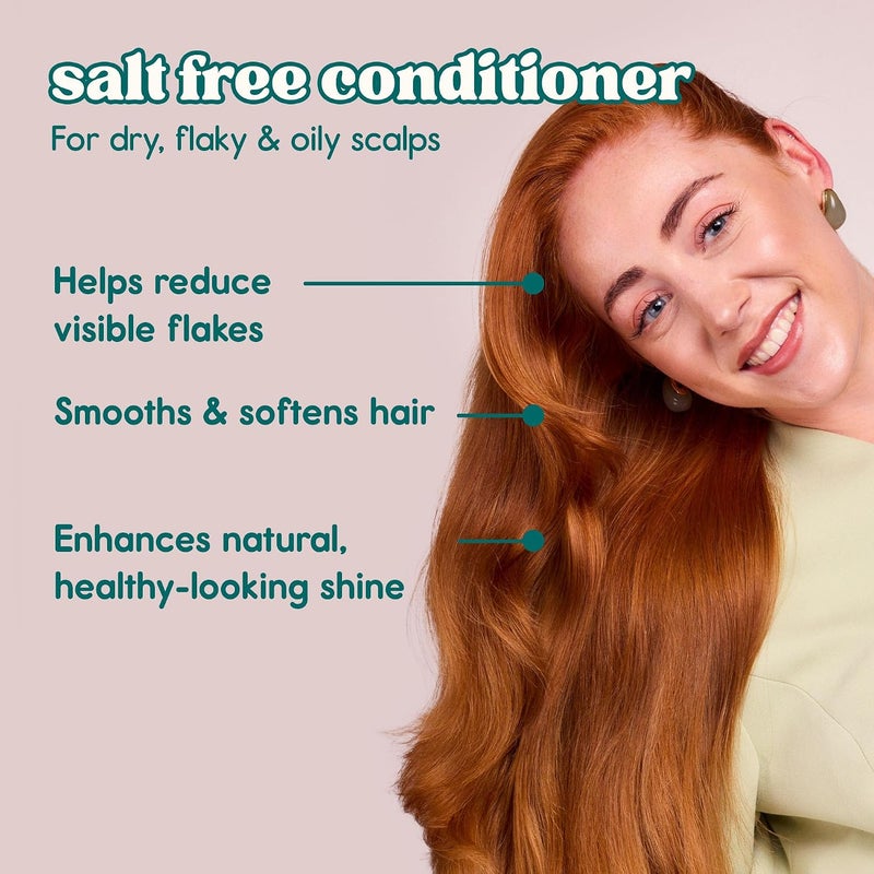 Nature Spell Dandruff Complex Conditioner Soothing & Hydrating Helps Reduce Flaking & Dryness Moisturising & Nourishing with Tea Tree Coconut Oil & Zinc SaltFree Scalp Care Vegan 300ml - Image 1