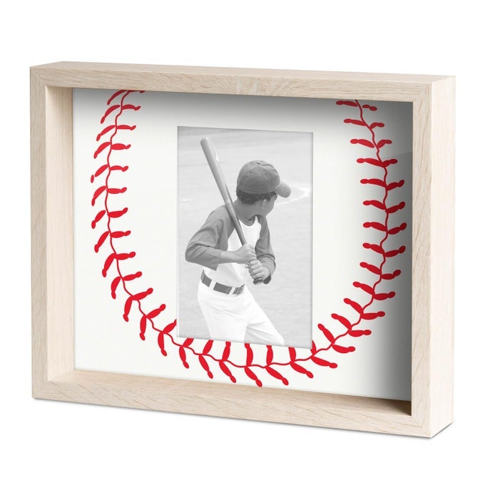 PREMIER BASEBALL PHOTO FRAME BASEBALL STITCHES