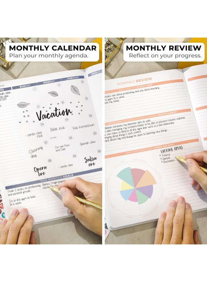 Clever Fox Planner PRO 2nd Edition – Undated Weekly Agenda Planner for Setting Goals, Tasks & Time Management – Life Organizer with To-do Lists & Habit Trackers – Large Format, 8.5x11″ (White) - Image 4