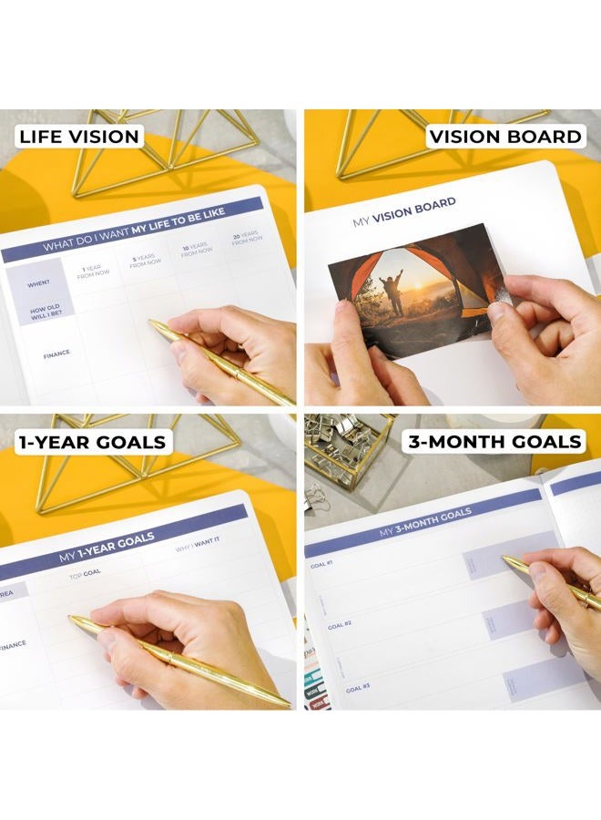 Clever Fox Planner PRO 2nd Edition – Undated Weekly Agenda Planner for Setting Goals, Tasks & Time Management – Life Organizer with To-do Lists & Habit Trackers – Large Format, 8.5x11″ (White) - Image 5