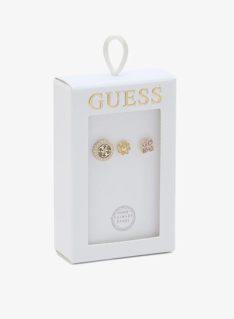 GUESS 4G Crystal Stud Earring Set