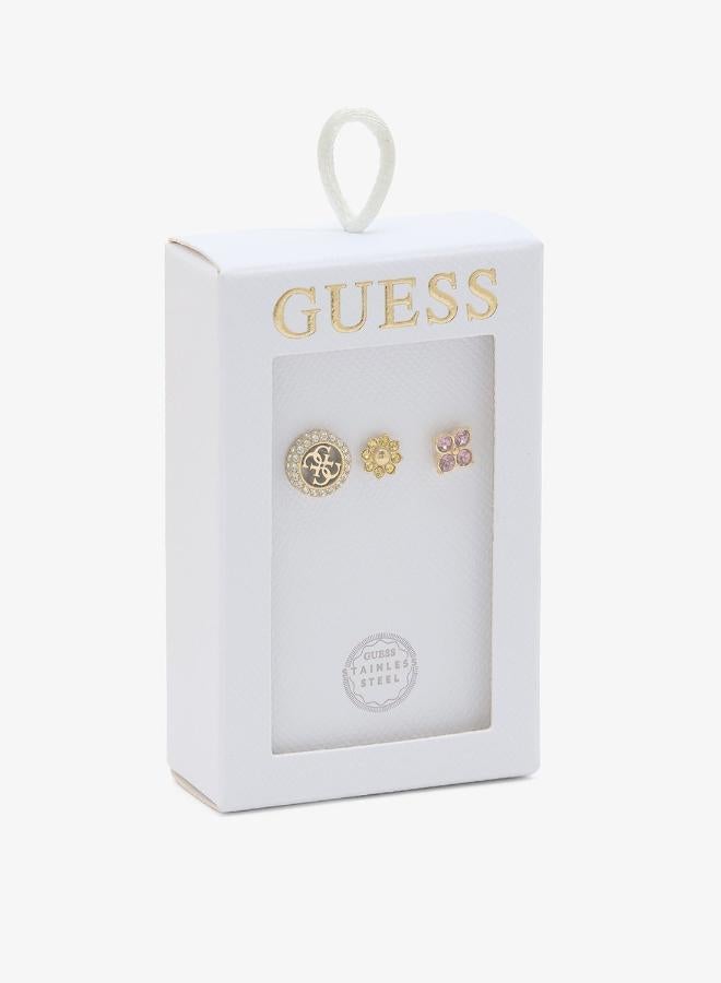 GUESS 4G Crystal Stud Earring Set - Image 5