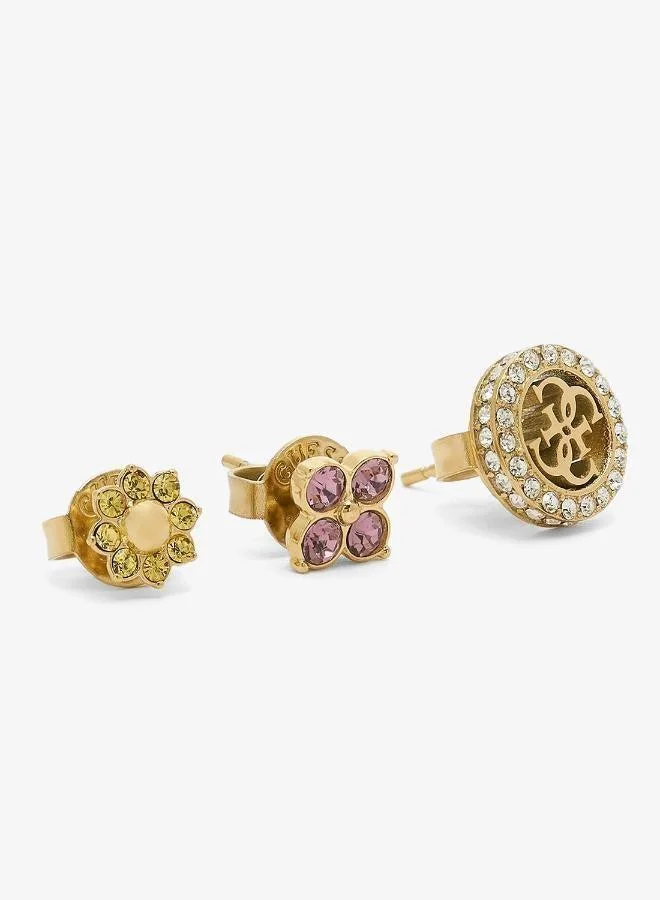 4G Crystal Stud Earring Set