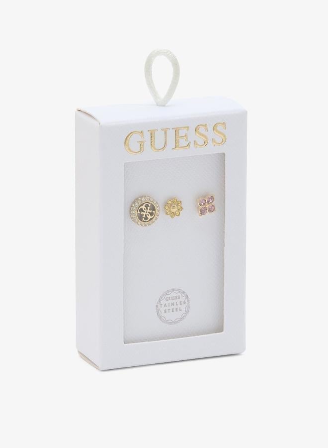 GUESS 4G Crystal Stud Earring Set - Image 5