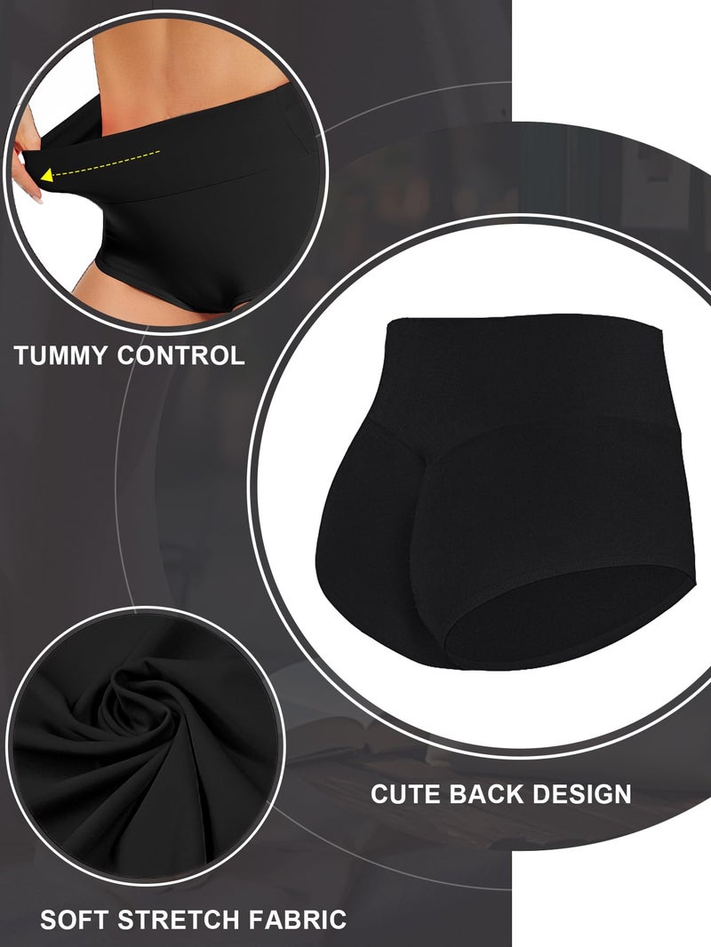 Boudaner Women's High Waist Yoga Shorts Gym Workout Booty Dance Hot Pants Athletic Butt Lifting Sports - Image 2
