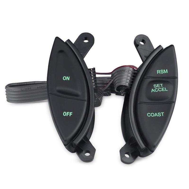 WMPHE Cruise Control Switch Buttons Steering Wheel Mounted Compatible with 19982003 Ford Ranger Explorer F150 Mercury Mountaineer Mazda B3000 Replacement for F87Z9C888BB F87A9D809BA