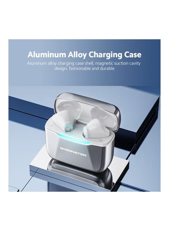 Monster GT11 True Wireless BT Earbuds White - Image 2