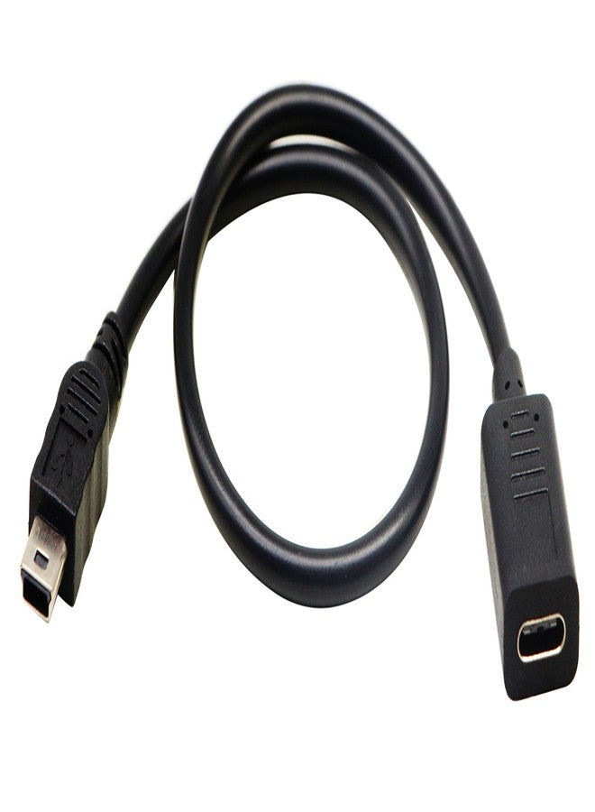 zdyCGTime 2-Pack USB 2.0 Type-C Female to USB Mini B Male Extension Cable, 30CM - Image 4