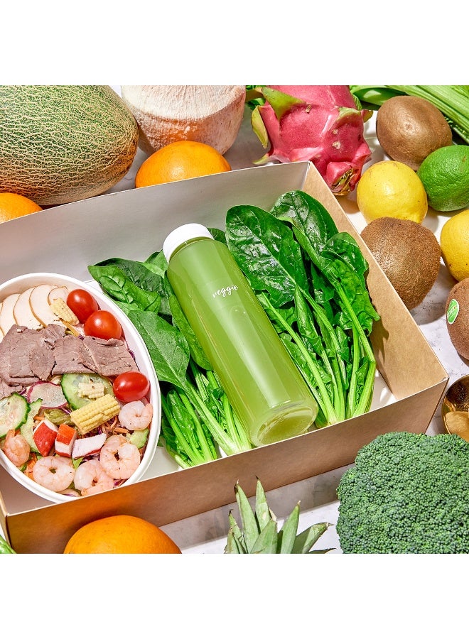 Restaurantware Label Tek 1.9 x 1 Inch Veggie Juice Bottle Labels, 100 Water-Resistant Labels For Bottles - Self-Adhesive, Clear With White Font, Plastic Bottle Stickers, For Drink Pouches, - Image 5