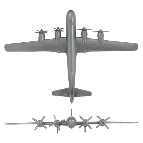 Tim Mee Toy TimMee WW2 B-29 Superfortress Bomber Plane - Silver-Gray Plastic Army Men Aircraft - Image 4