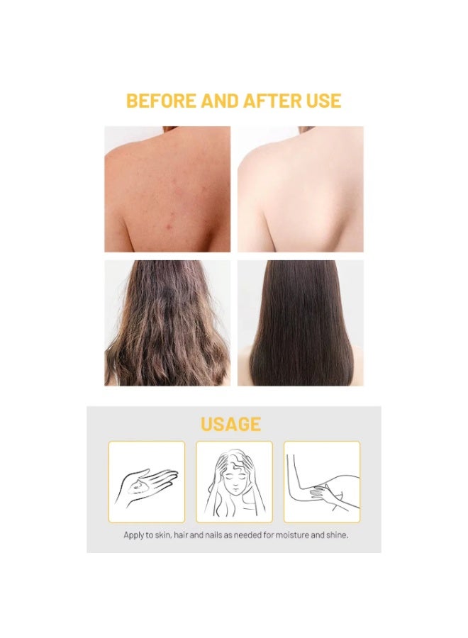 Aichun Beauty Multi Purpose Hair & Skin Turmeric Oil - 600ml - Image 3