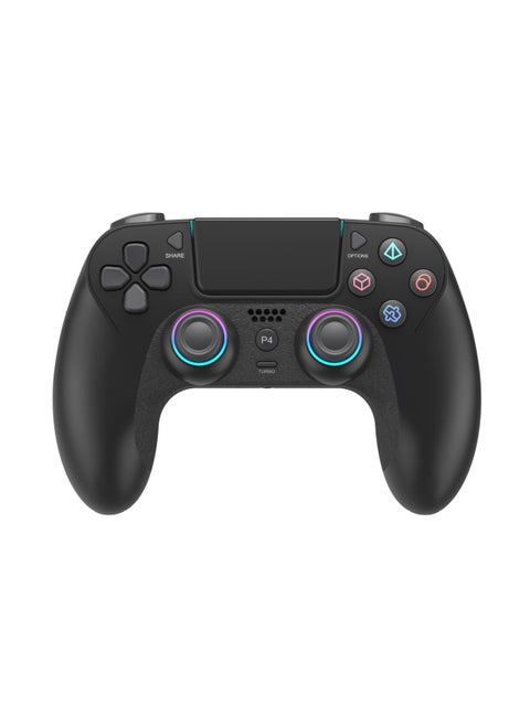Wireless Controller Compatible with  PS4/PS3/Switch/PC/Android/iOS,with RGB light,Hall Effect Triggers,Programmable Function - Black
