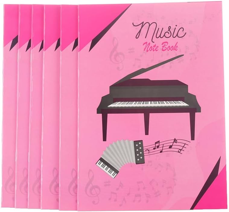 Discovery C-21314-2 Music Notebook 20 Sheets B5 17.5 * 25 6 Pcs - Pink