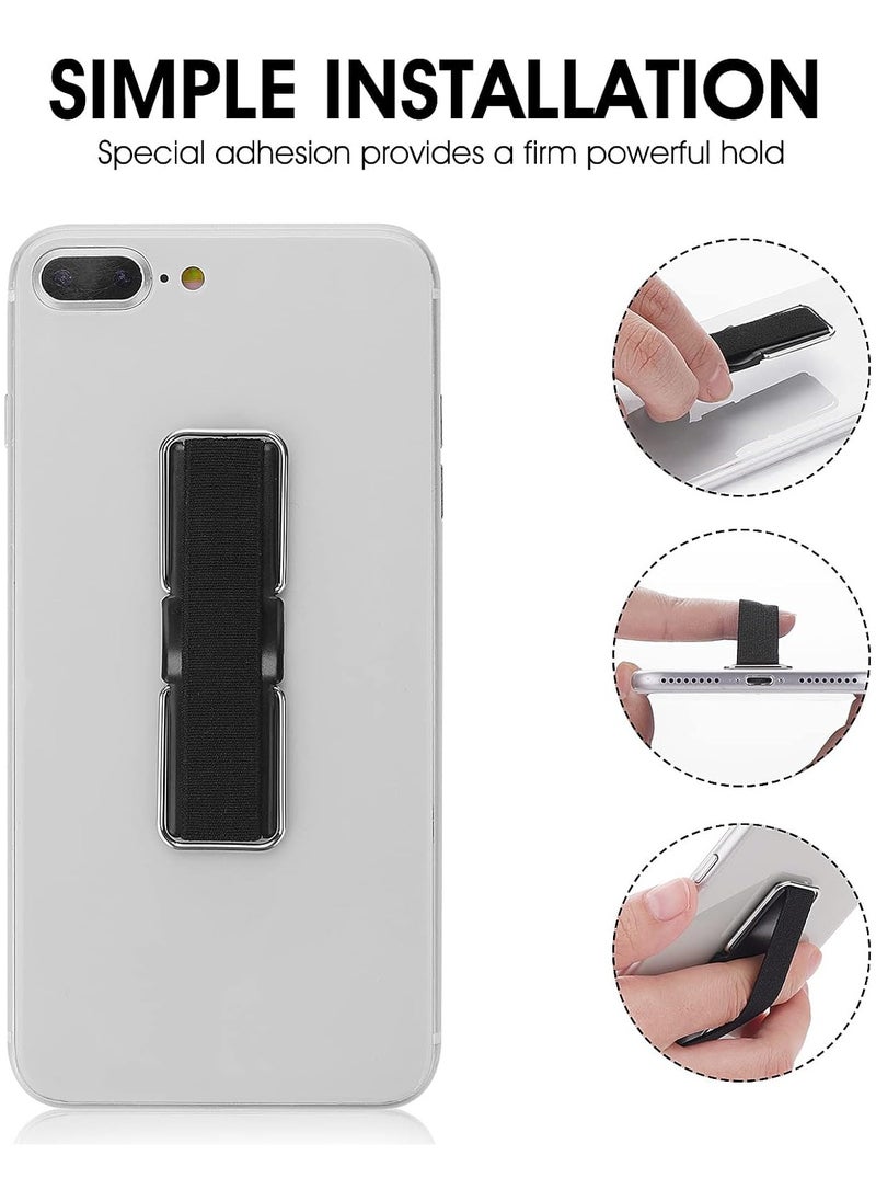 Self-Adhesive Smartphone Holder Finger Accessory in Imitation Leather for Mobile Phone