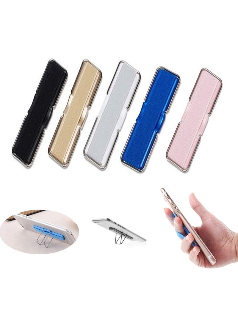 Self-Adhesive Smartphone Holder Finger Accessory in Imitation Leather for Mobile Phone