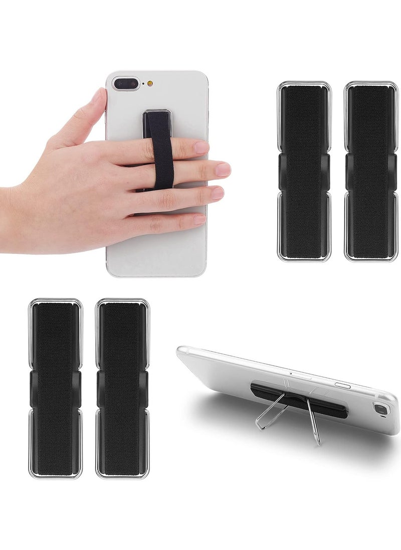 Self-Adhesive Smartphone Holder Finger Accessory in Imitation Leather for Mobile Phone