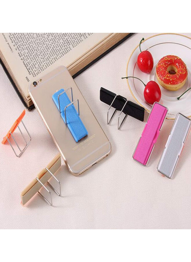 Self-Adhesive Smartphone Holder Finger Accessory in Imitation Leather for Mobile Phone